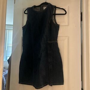 Zara Dark Blue Denim Mini Dress